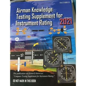 ASA Airman Knowledge Testing Supplement - Instrument Rating 2021